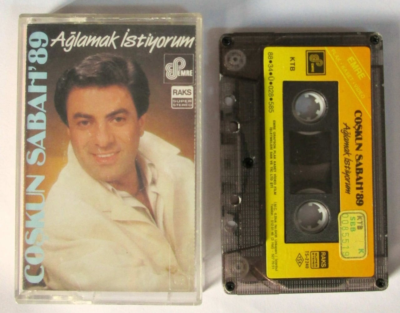 COŞKUN SABAH - 89 AĞLAMAK İSTİYORUM 2.EL KASET
