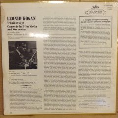 TCHAIKOVSKY VIOLIN CONCERTO LEONID KOGAN 1968 DÖNEM BASKI SIFIR 2PLAK