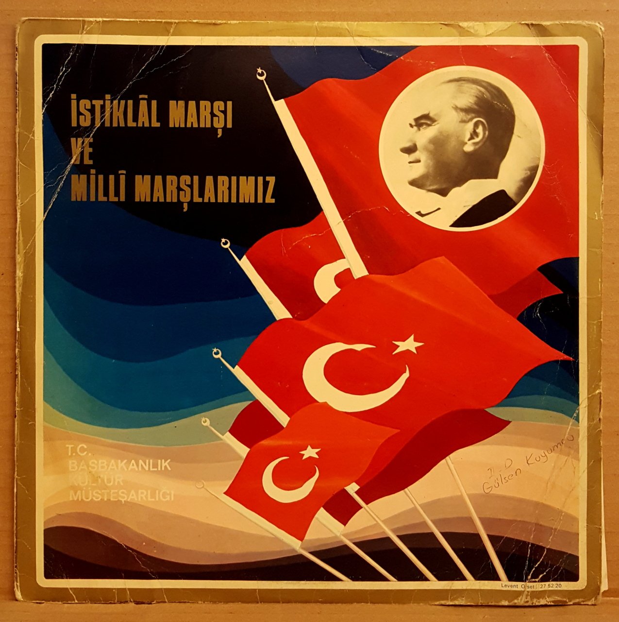 İSTİKLAL MARŞI VE MİLİİ MARŞLAR - HİKMET ŞİMŞEK / ANKARA KARMA KOROSU - LP MELODİ PLAK 2.EL