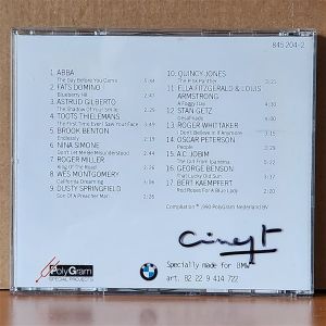 BMW MUSIC COLLECTION / ABBA, FATS DOMINO, NINA SIMONE, WES MONTGOMERY, STAN GETZ, OSCAR PETERSON, GEORGE BENSON (1990) - CD 2.EL