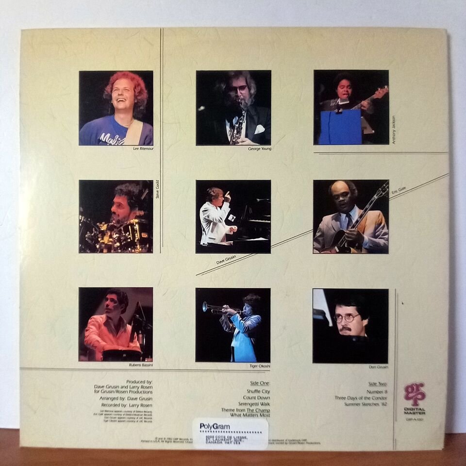 DAVE GRUSIN AND THE N.Y. / L.A. DREAM BAND – DAVE GRUSIN AND THE N.Y. / L.A. DREAM BAND (1982) - LP 2.EL PLAK