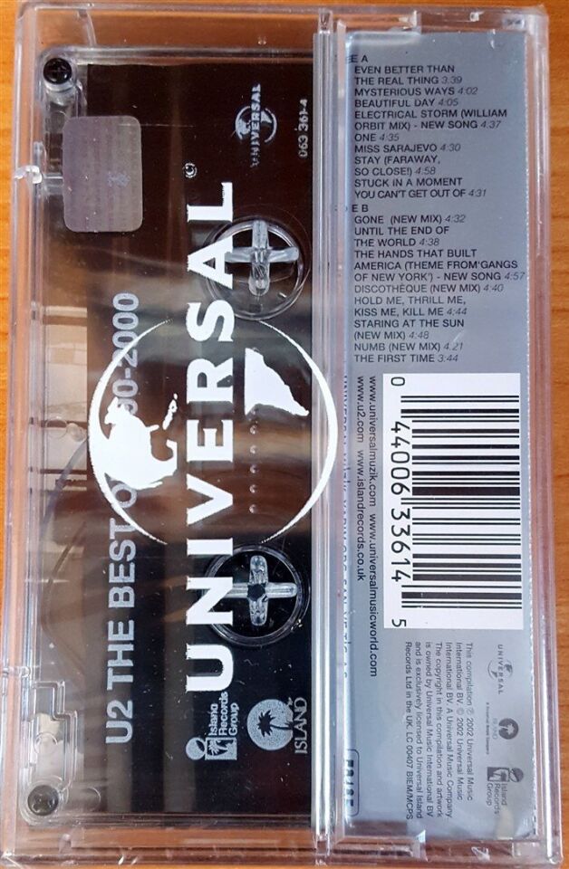 U2 - THE BEST OF 1990-2000 (2002) - KASET SIFIR