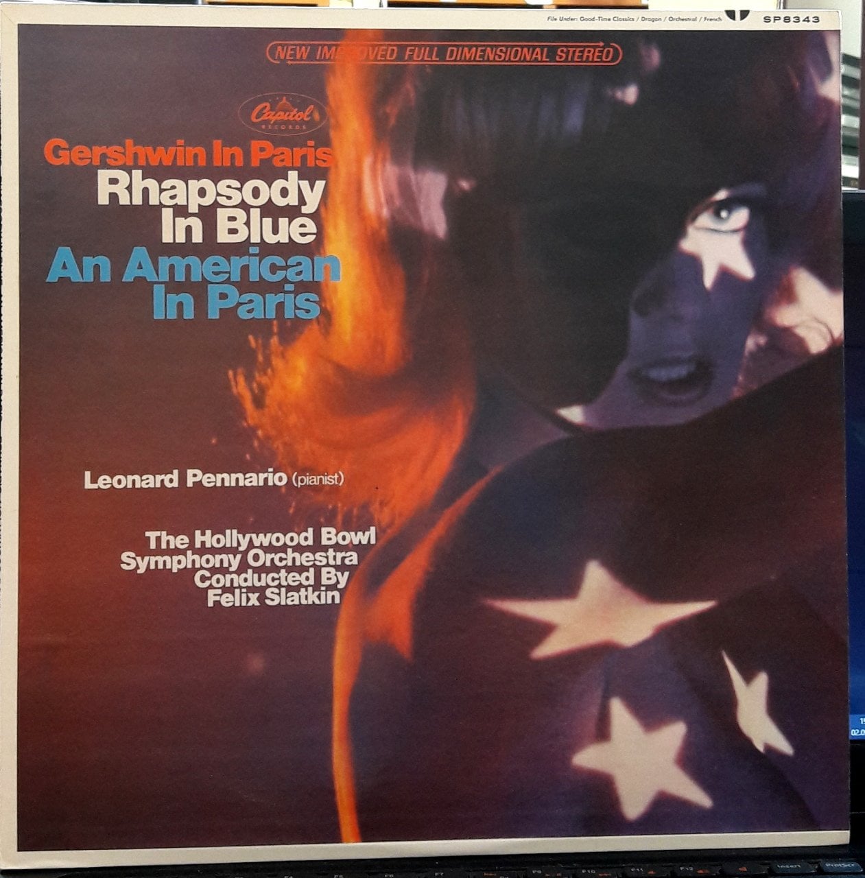 GERSHWIN IN PARIS, RHAPSODY IN BLUE, AN AMERICAN IN PARIS, LEONARD PENNARIO - PLAK 2.EL