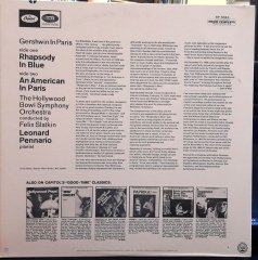 GERSHWIN IN PARIS, RHAPSODY IN BLUE, AN AMERICAN IN PARIS, LEONARD PENNARIO - PLAK 2.EL