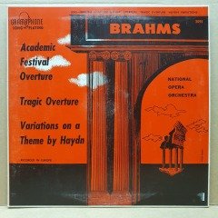 BRAHMS: ACADEMIC FESTIVAL OVERTURE, TRAGIC OVERTURE, VARIATIONS ON A THEME BY HAYDN / NATIONAL OPERA ORCHESTRA (1954) - LP 2.EL PLAK