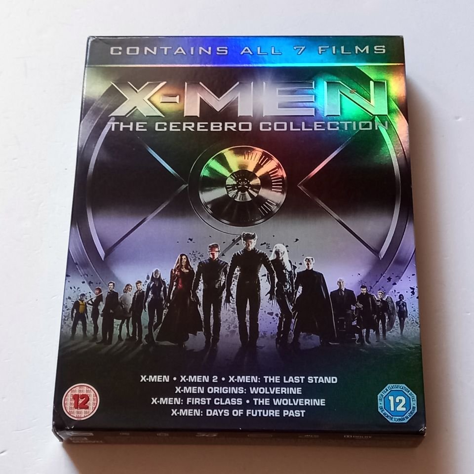 X-MEN THE CEREBRO COLLECTION - 7 MOVIES - BLU-RAY N7 FİLM 8 DİSK SET SLIPCASE 2.EL