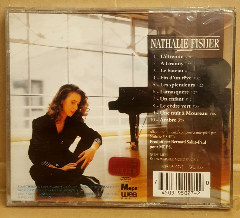 NATHALIE FISCHER - NATHALIE FISCHER (1994) - CD SMOOTH ROMANTIC PIANO NEW AGE MODERN CLASSICAL JEWEL CASE SIFIR