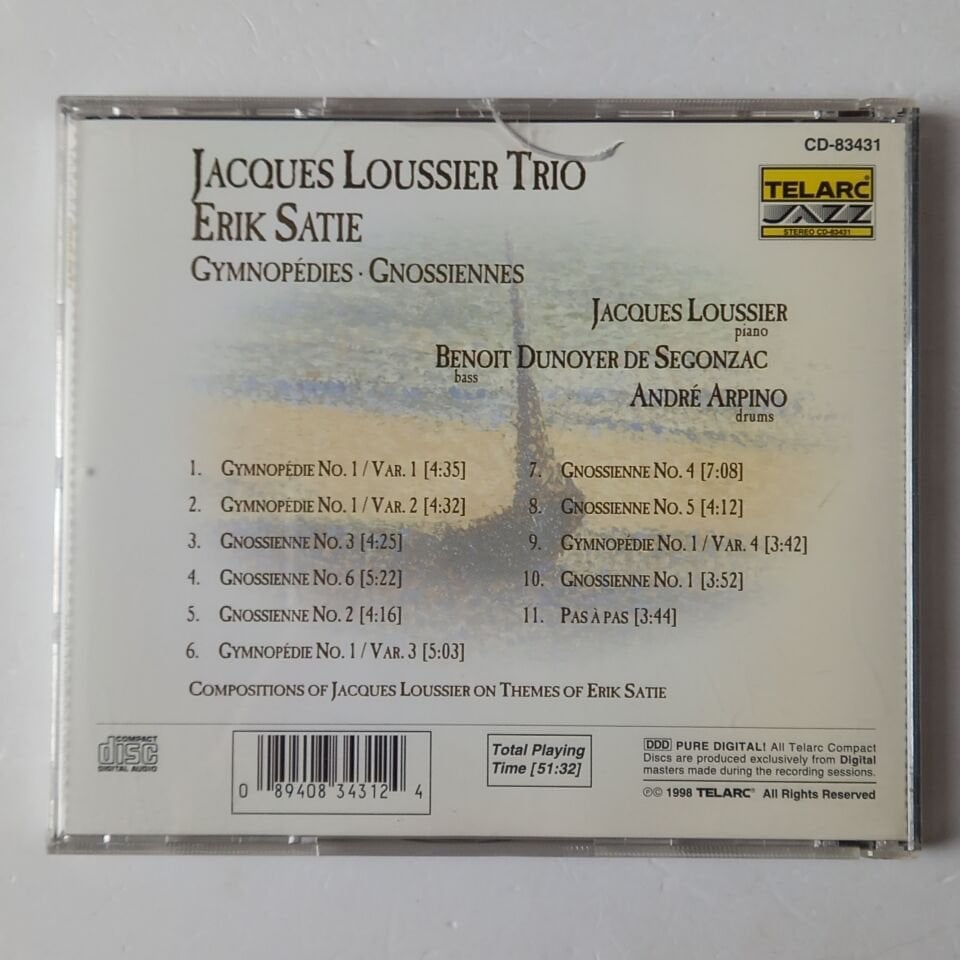 JACQUES LOUSSIER TRIO – SATIE - GYMNOPEDIES - GNOSSIENNES (1998) - CD 2.EL
