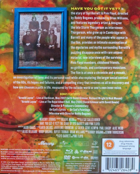 PINK FLOYD & SYD BARRETT - HAVE YOU GOT IT YET (2024) - BLU-RAY & DVD DIGIPACK AMBALAJINDA SIFIR