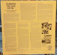 TURKISH VILLAGE MUSIC - LAXMI G. TEWARI - PLAK 2.EL