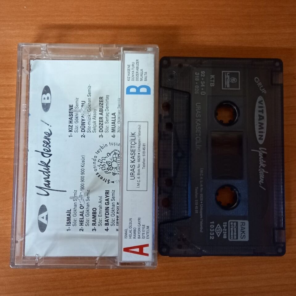 GRUP VİTAMİN - YANDIK DESENE! (1992) - KASET 2.EL