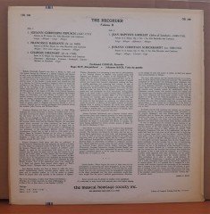 THE RECORDER (BLOK FLÜT) VOLUME II, PEPUSCH, BARSANTI, DIEUPART, LOEILLET, SCHICKHARDT - LP 2.EL PLAK