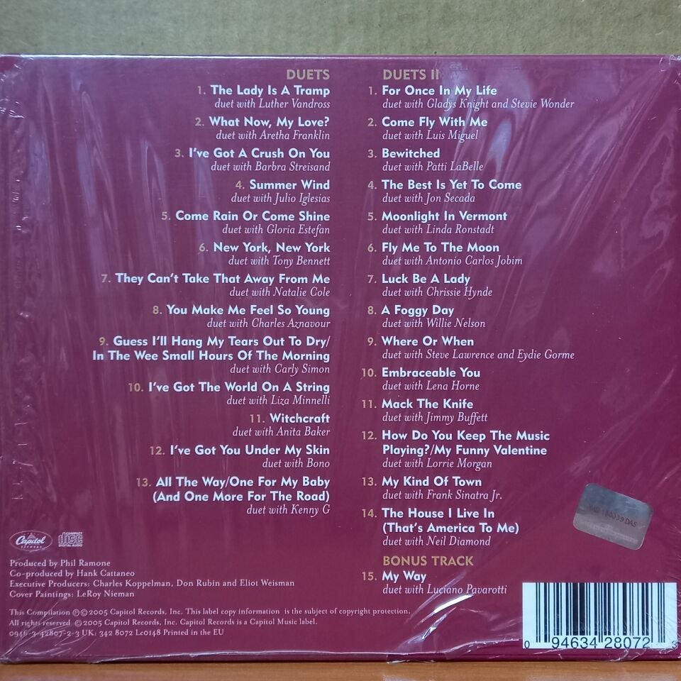 FRANK SINATRA – DUETS AND DUETS II (2005) - CD SIFIR