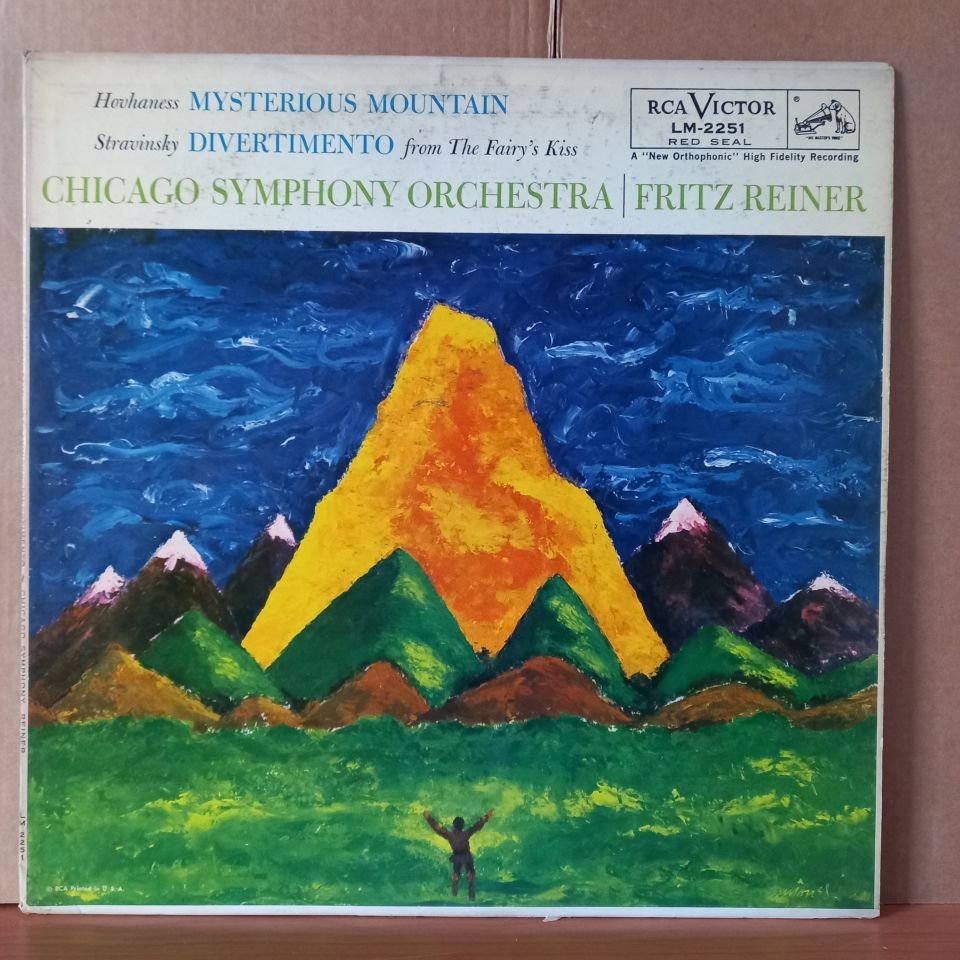 HOVHANESS: MYSTERIOUS MOUNTAIN / STRAVINSKY: DIVERTIMENTO (FROM THE FAIRY'S KISS) / CHICAGO SYMPHONY ORCHESTRA, FRITZ REINER (1958) - LP 2.EL PLAK