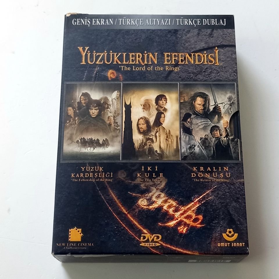 YÜZÜKLERİN EFENDİSİ - The LORD OF THE RINGS - 6DVD KUTU 2.EL