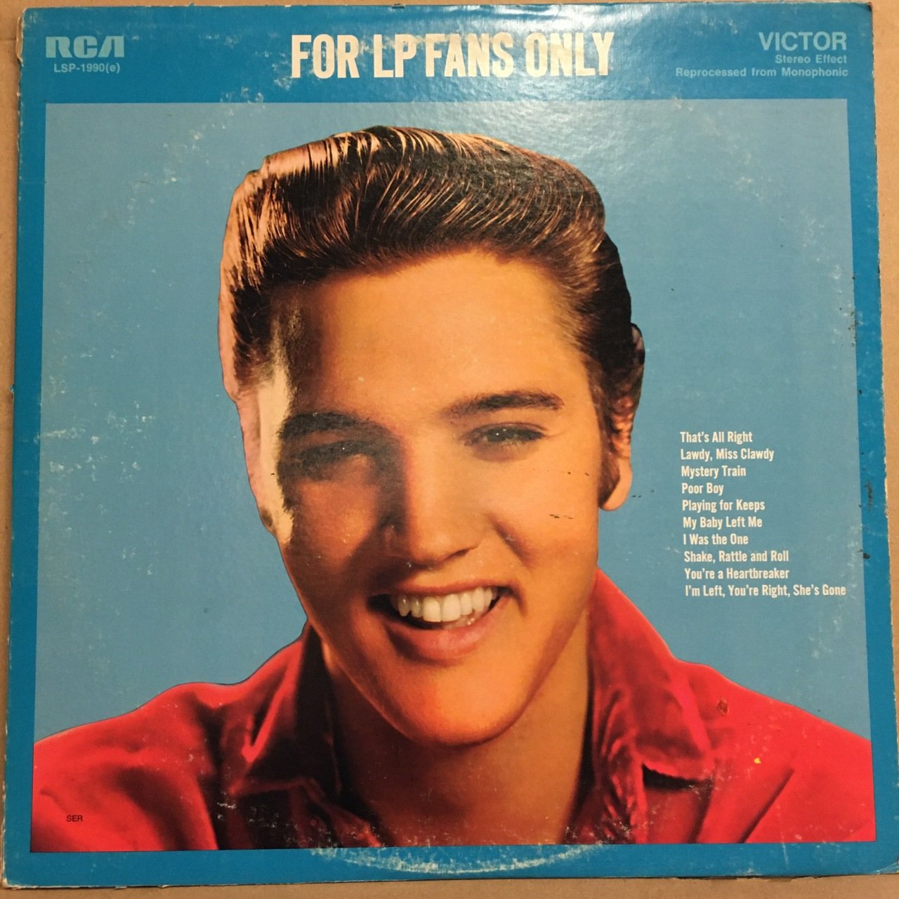 ELVIS PRESLEY - FOR LP FANS ONLY (1959) 1976 REISSUE 2.EL PLAK