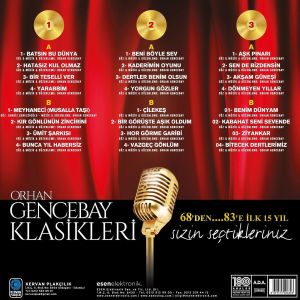 ORHAN GENCEBAY - KLASİKLERİ VOL1 / 1968-1983 - 3LP 2022 BASIM SIFIR PLAK