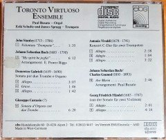 TORONTO VISTUOSO ENSEMBLE - KONZERTE FÜR 2 TROMPETEN & ORGEL / ERIC SCHULTZ & JAMES SPRAGG: TROMPETE / PAUL BUSATO: ORGEL / EBS CD 2.EL