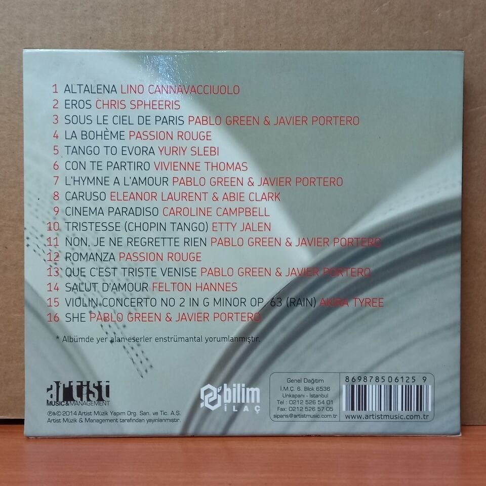 KİTAP OKURKEN MÜZİK / KİTAPSEVERLER İÇİN SAKİN ŞARKILAR (2014) - CD 2.EL