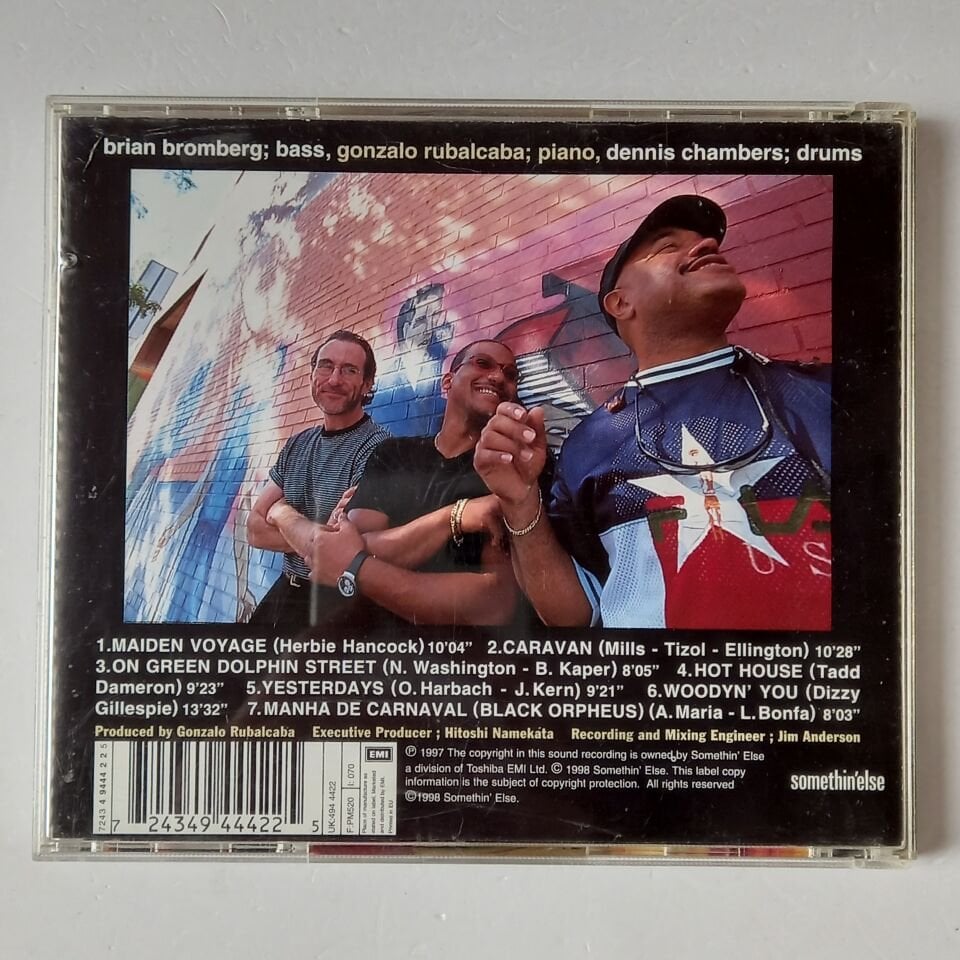 GONZALO RUBALCABA, DENNIS CHAMBERS, BRIAN BROMBERG – THE TRIO (1997) - CD REMASTERED 1998 REISSUE 2.EL