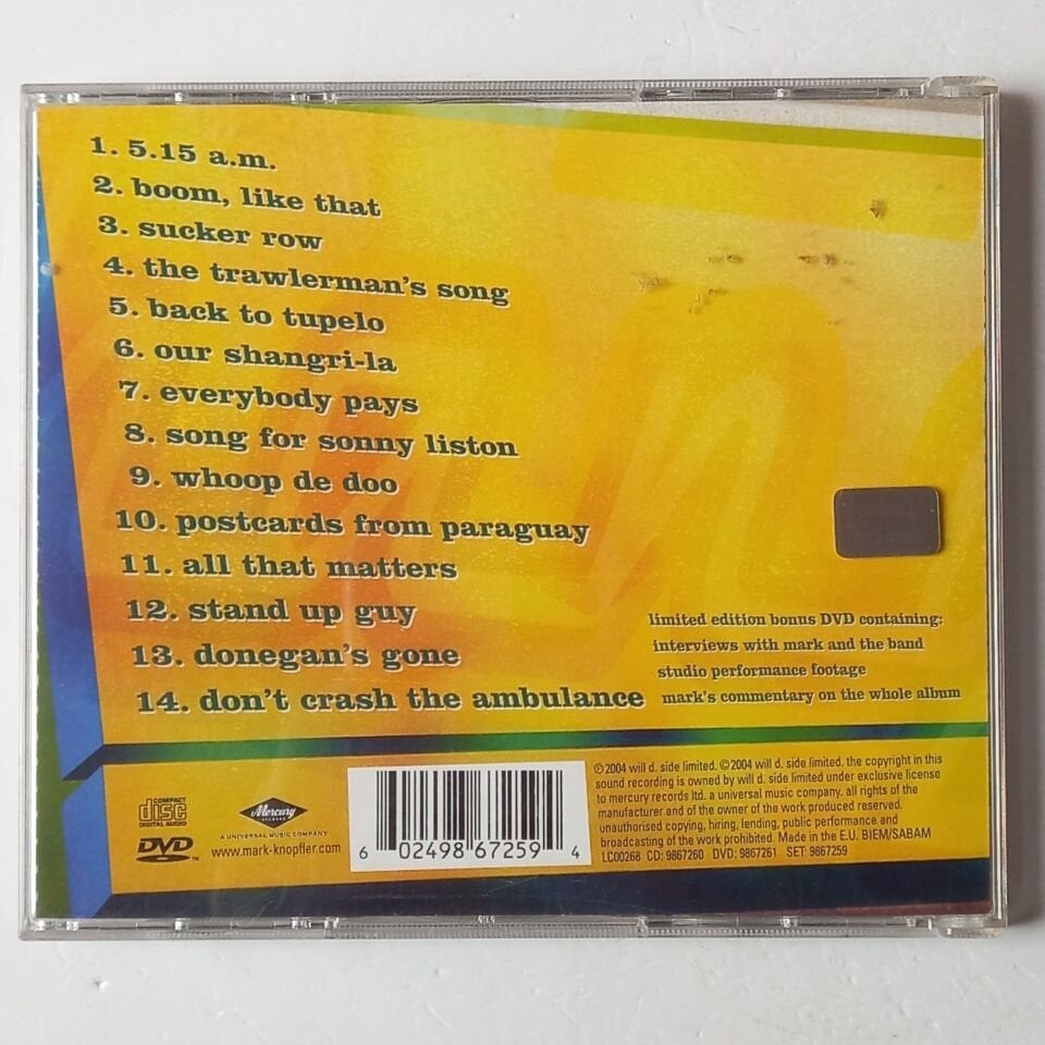 MARK KNOPFLER – SHANGRI-LA / LIMITED EDITION (2004) - CD + DVD 2.EL