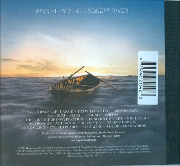 PINK FLOYD – THE ENDLESS RIVER (2014) - CD DIGIBOOK AMBALAJINDA SIFIR