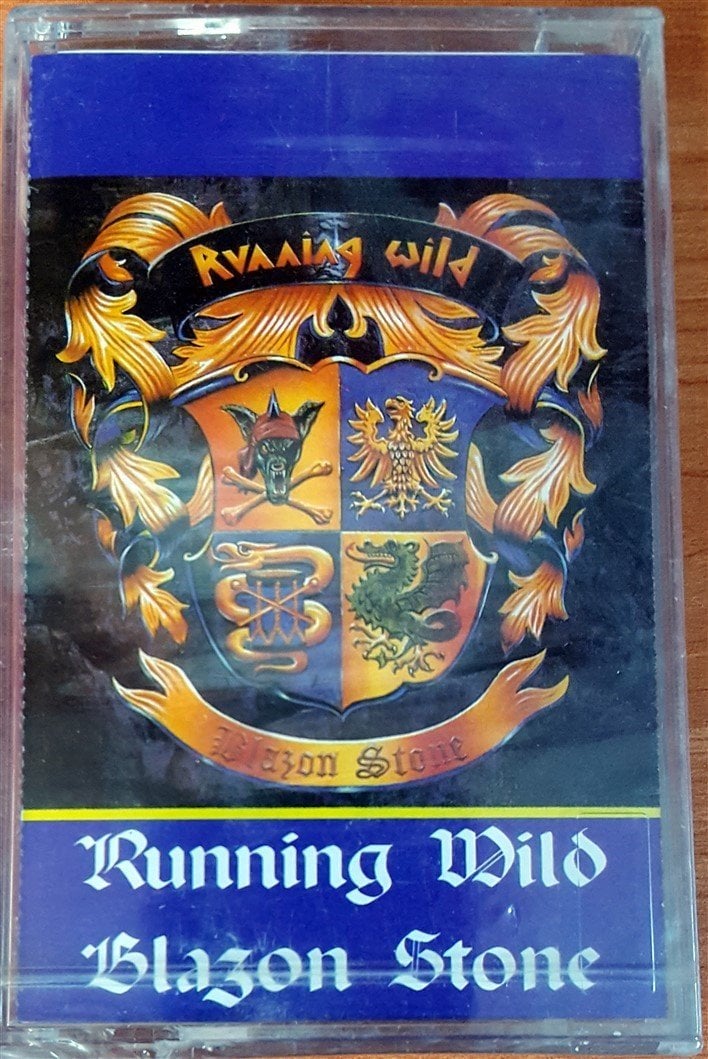 RUNNING WILD - BLAZON STONE (1992) KENT CASSETTE MADE IN TURKEY ''NEW''