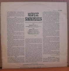 HEIFETZ SHOWPIECES THE VIOLINIST OF THE CENTURY - LP 2.EL PLAK