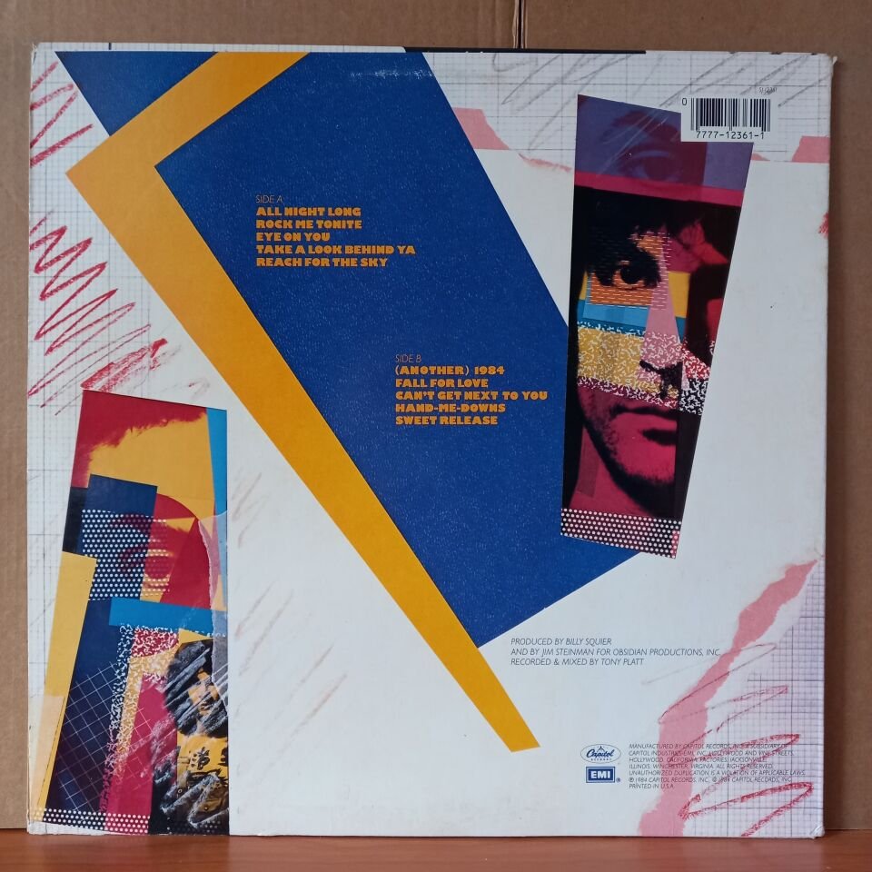 BILLY SQUIER – SIGNS OF LIFE (1984) - LP 2.EL PLAK