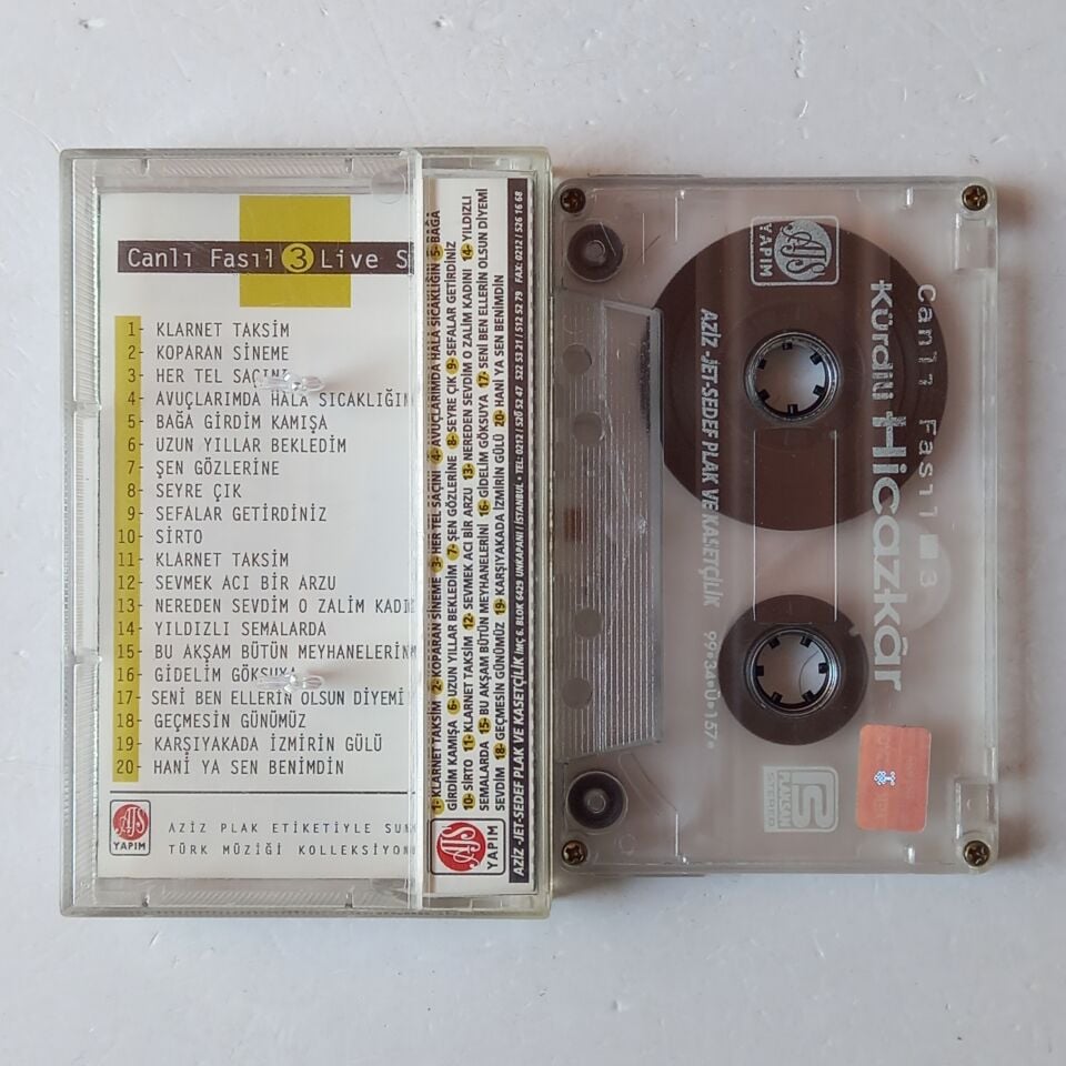 KÜRDİLİ HİCAZKAR - CANLI FASIL 3 (1999) - KASET 2.EL