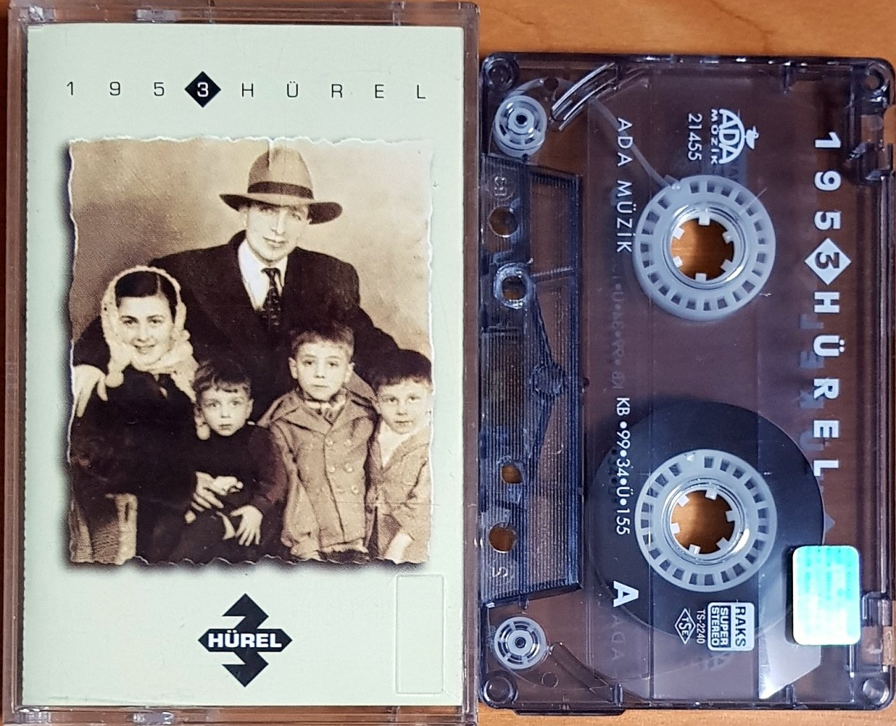 3 HÜREL - 1953 (1999) ADA MÜZİK KASET 2.EL