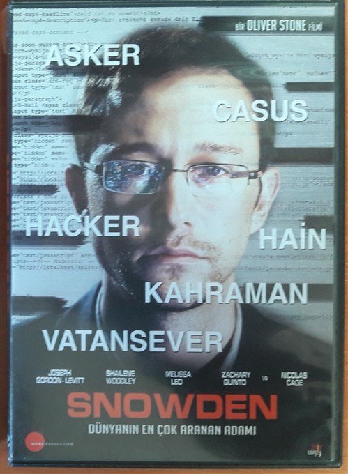 SNOWDEN - JOSEPH GORDON-LEVITT - NICOLAS CAGE - OLIVER STONE - DVD 2.EL