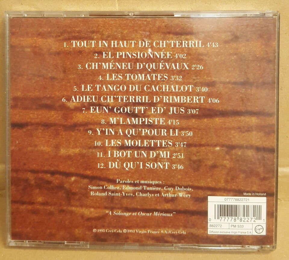 RENAUD - CANTE EL' NORD (1993) - CD FRENCH POP CHANSON 2.EL