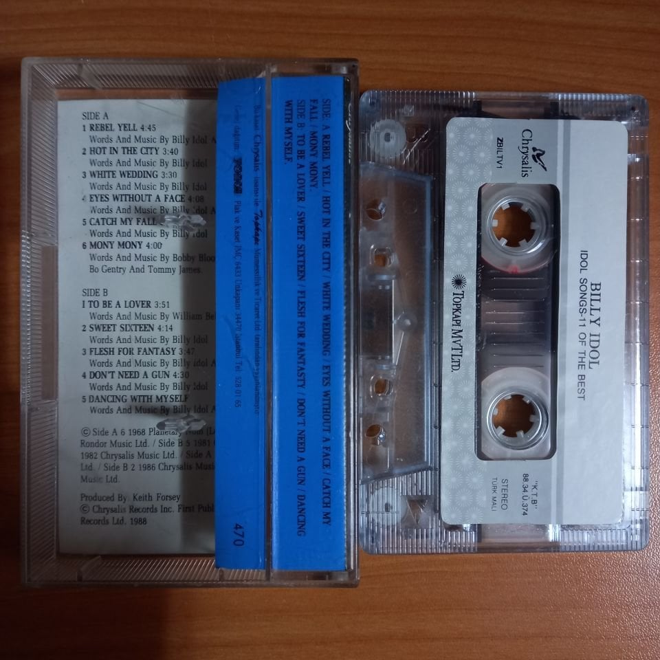 BILLY IDOL - IDOL SONGS / 11 OF THE BEST (1988) - KASET 2.EL