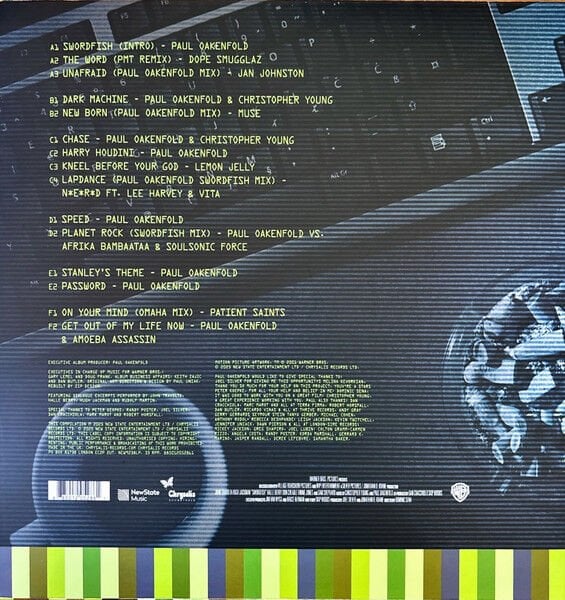 PAUL OAKENFOLD – SWORDFISH << THE ALBUM >> (2001) - 3LP 2025 REMASTERED REISSUE TRIPLE GREEN VINYL  SIFIR PLAK