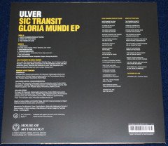 ULVER - SIC TRANSIT GLORIA MUNDI EP (2017) - LP 2018 EDITION SIFIR PLAK
