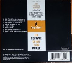 JOHN COLTRANE QUARTET - BALLADS (1962) 2007 REMASTERED IMPULSE! REISSUE DIGIPACK CD 2.EL