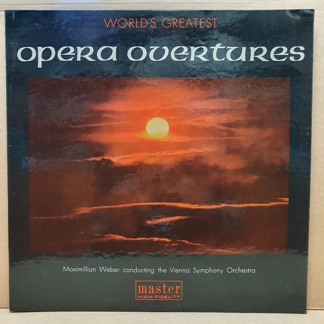WORLD'S GREATEST OPERA OVERTURES / MAXIMILLIAN WEBER CONDUCTING THE VIENNA SYMPHONY ORCHESTRA / CARMEN: BIZET, SCHUMANN: MANFRED, WAGNER: THE FLYING DUTCHMAN - LP 2.EL PLAK