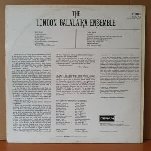 THE LONDON BALALAIKA ENSEMBLE - THE LONDON BALALAIKA ENSEMBLE (1968) - LP 2.EL PLAK
