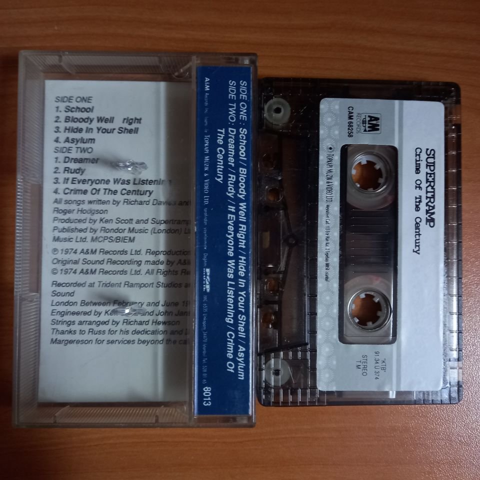 SUPERTRAMP - CRIME OF THE CENTURY (1991) - KASET 2.EL