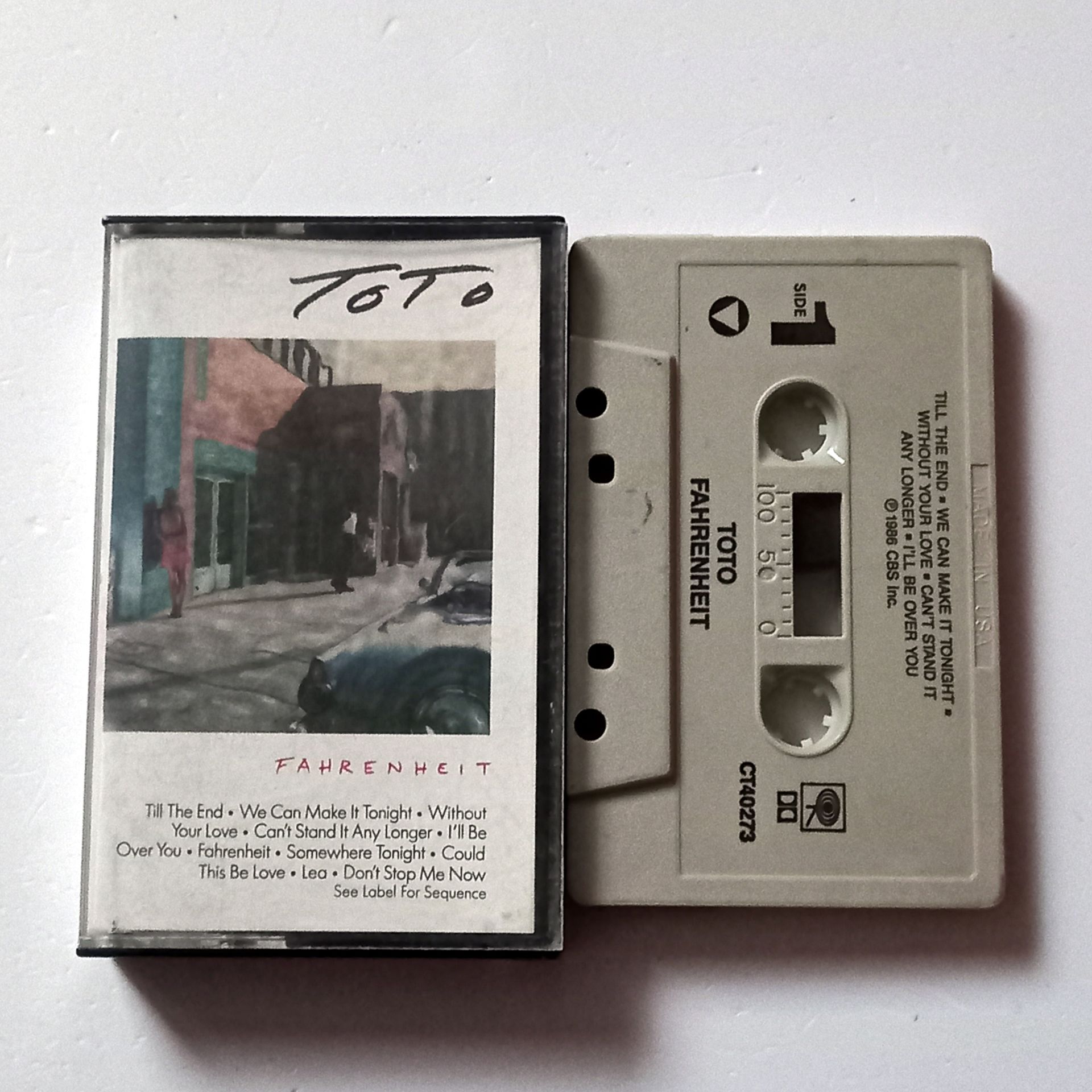 TOTO - FAHRENHEIT (1986) - KASET 2.EL MADE IN USA