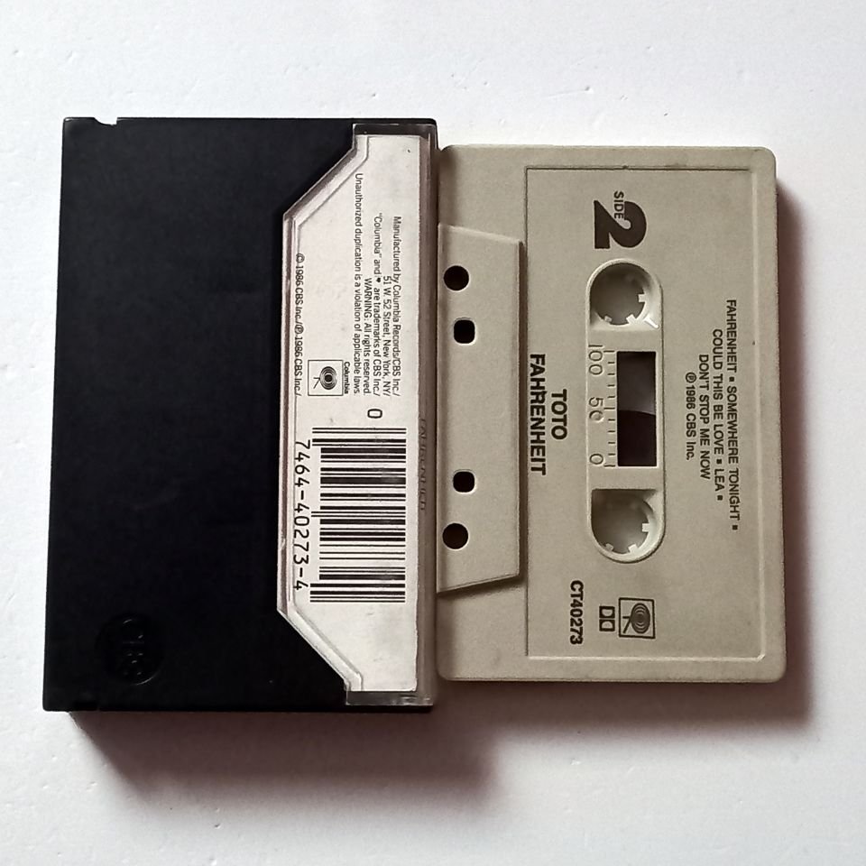 TOTO - FAHRENHEIT (1986) - KASET 2.EL MADE IN USA