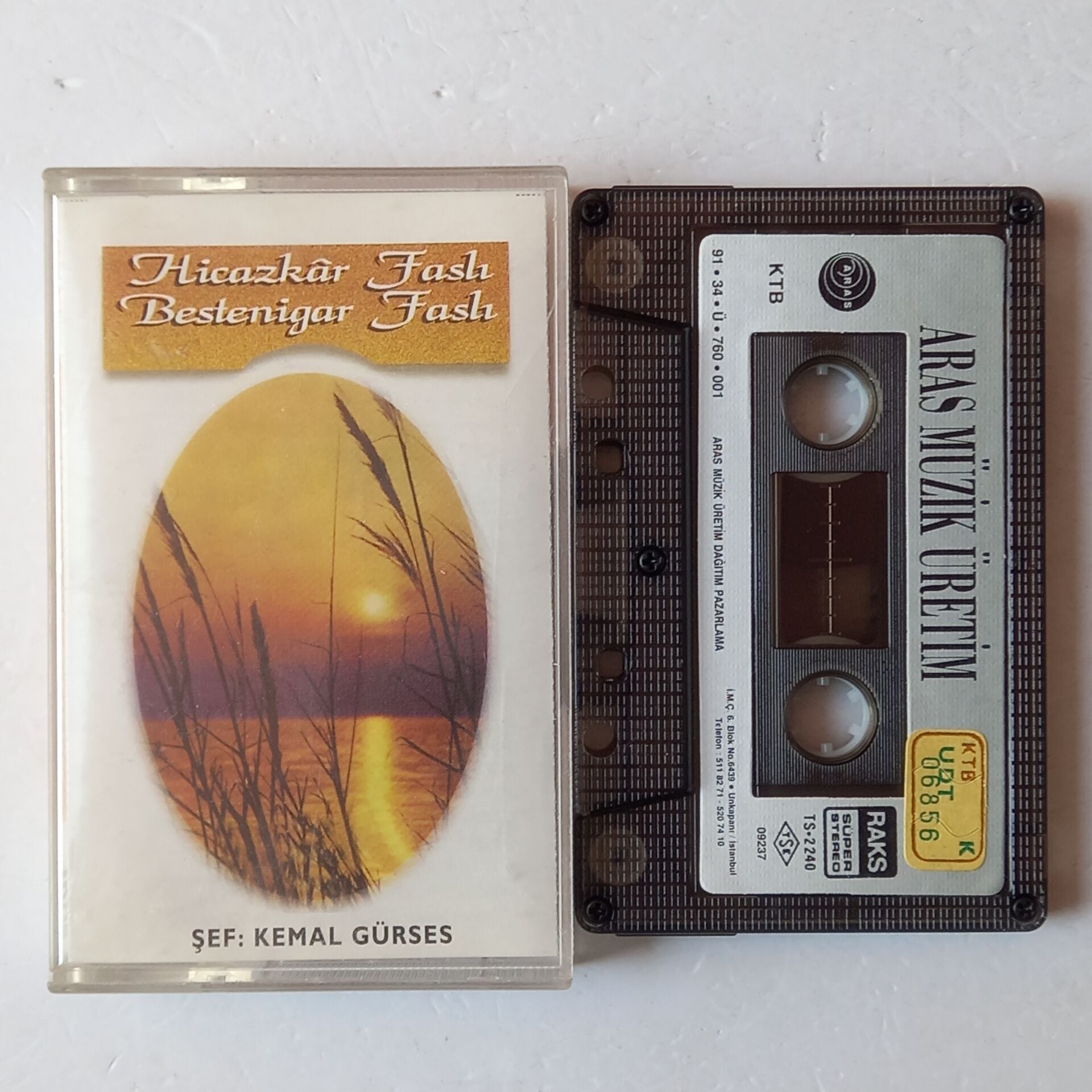 HİCAZKAR FASLI, BESTENİGAR FASLI - KEMAL GÜRSES (1991) - KASET 2.EL