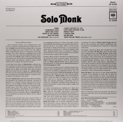 THELONIOUS MONK - SOLO MONK - LP MUSIC ON VINYL SIFIR