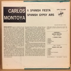 CARLOS MONTOYA A SPANISH FIESTA GYPSY AIRS 2.EL PLAK FLAMENCO