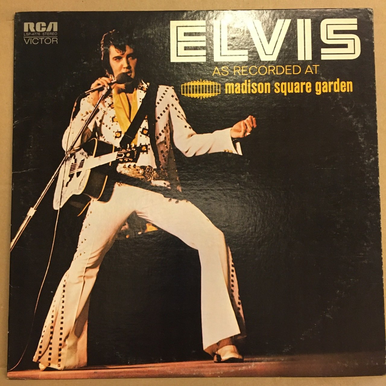 ELVIS PRESLEY - ELVIS AS RECORDED AT MADISON SQUARE GARDEN (1972) 1977 REISSUE 2.EL PLAK