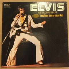 ELVIS PRESLEY - ELVIS AS RECORDED AT MADISON SQUARE GARDEN (1972) 1977 REISSUE 2.EL PLAK