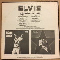 ELVIS PRESLEY - ELVIS AS RECORDED AT MADISON SQUARE GARDEN (1972) 1977 REISSUE 2.EL PLAK