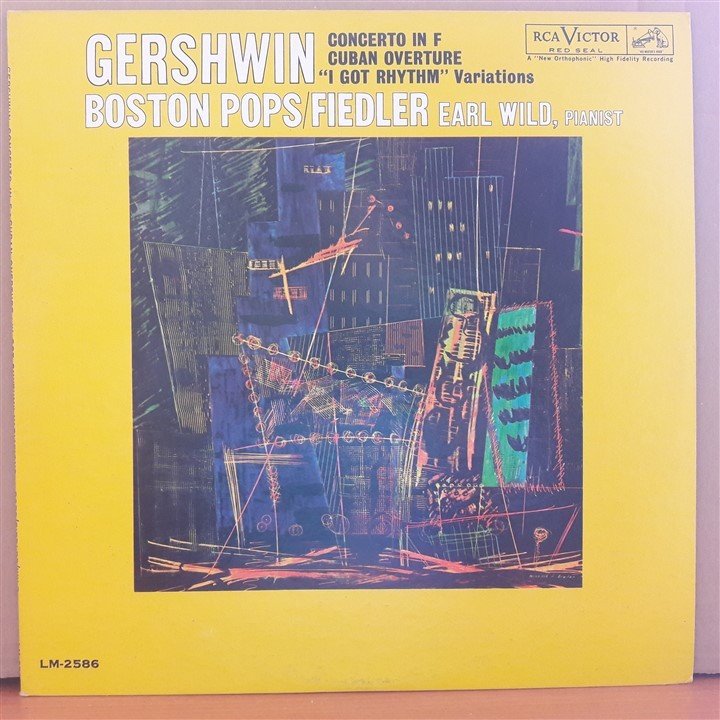 GERSHWIN: CONCERTO IN F, EARL WILD, BOSTON POPS, ARTHUR FIEDLER - LP 2.EL PLAK