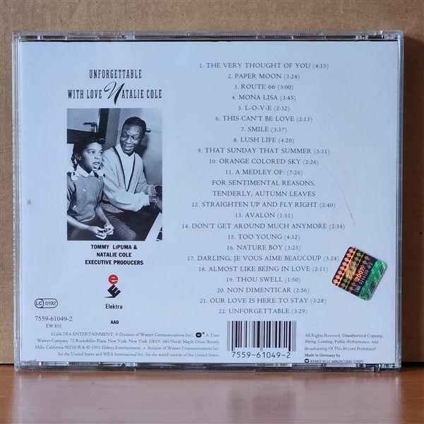 NATALIE COLE – UNFORGETTABLE WITH LOVE (1991) - CD 2.EL